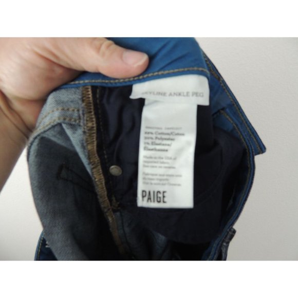 Paige Skyline Ankle Peg Jeans Womens size 27 - Picture 8 of 8